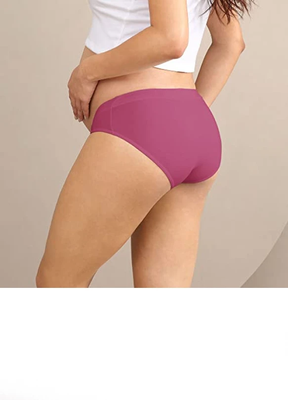 2_Bragas de algodón para embarazo y postparto, estilo bikini