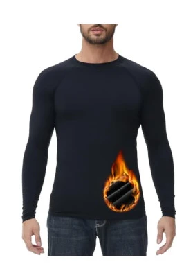 Camiseta térmica de manga larga para hombre HUGE SPORTS