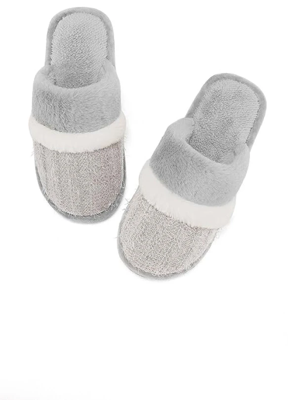 main_image_Pantuflas de peluche suaves con espuma de memoria MAXTOP Unisex