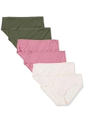 Ropa interior de corte medio alto para mujer, pack de 6.