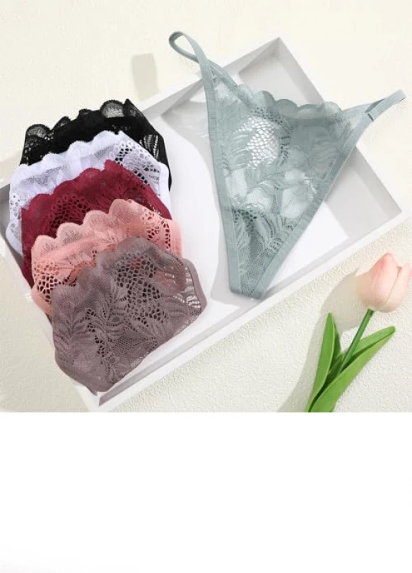 4_Tanga de encaje All of Me, pack de 6 unidades por 12,7€