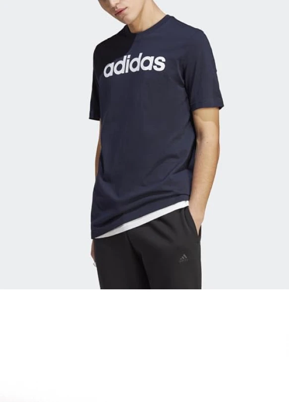 4_Camiseta adidas Essentials Linear Logo bordado para hombre