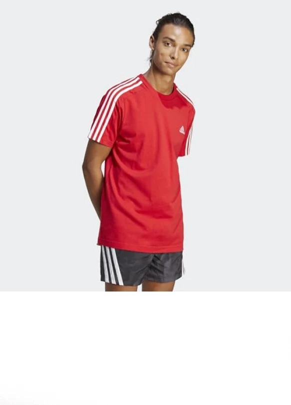 1_Camiseta de manga corta adidas Essentials 3-stripes para hombre
