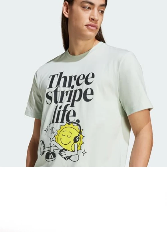 1_Camiseta gráfica adidas Positivity para hombre