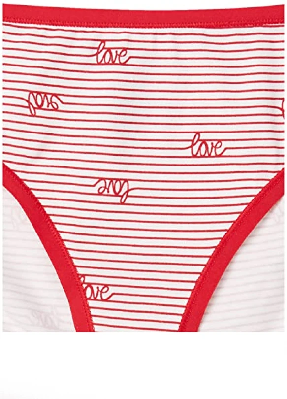 1_Braguita de Bikini de algodón Amazon Essentials, Pack de 6