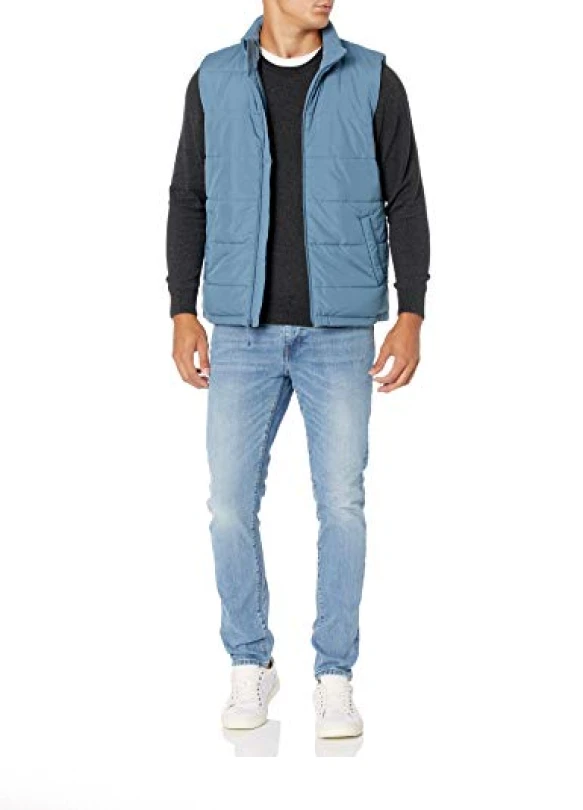 3_Chaleco Acolchado de Grosor Medio Amazon Essentials para Hombre