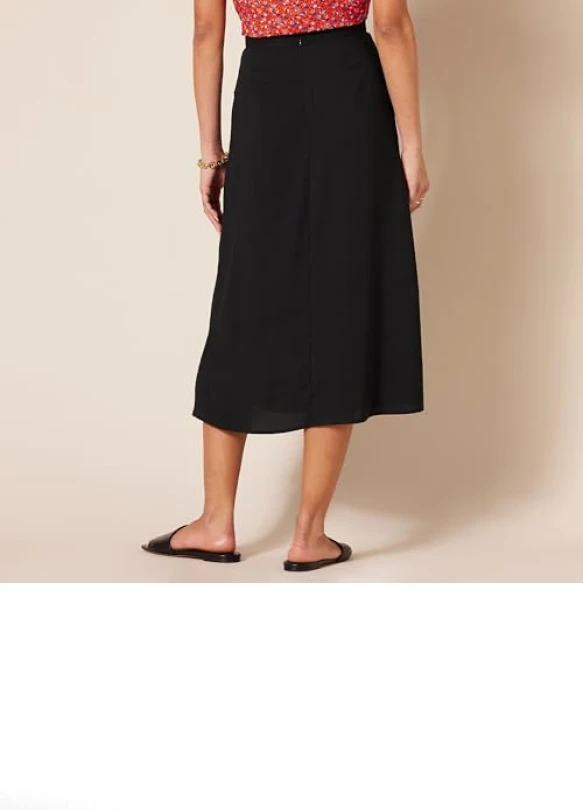 1_Falda Midi de Georgette Amazon Essentials para Mujer