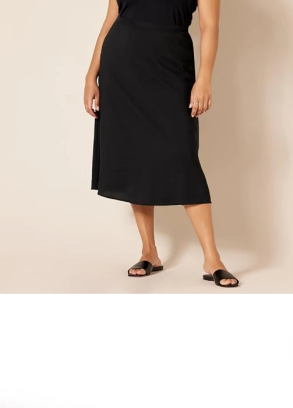 4_Falda Midi de Georgette Amazon Essentials para Mujer