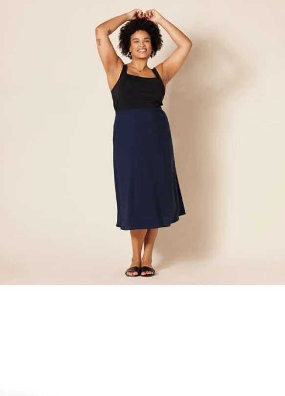 5_Falda Midi de Georgette por Amazon Essentials para mujer