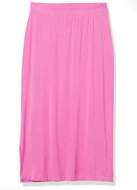 5_Falda Midi de punto sin cierre Amazon Essentials para mujer