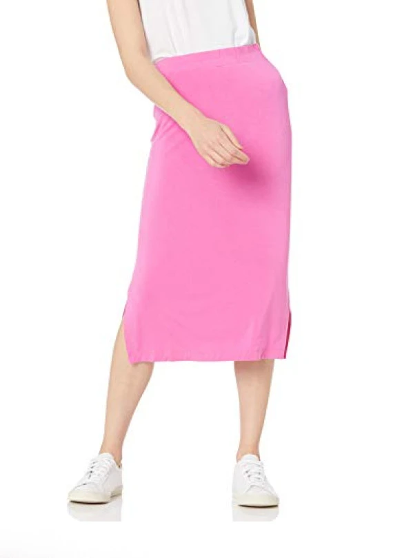 main_image_Falda Midi de punto sin cierre Amazon Essentials para mujer