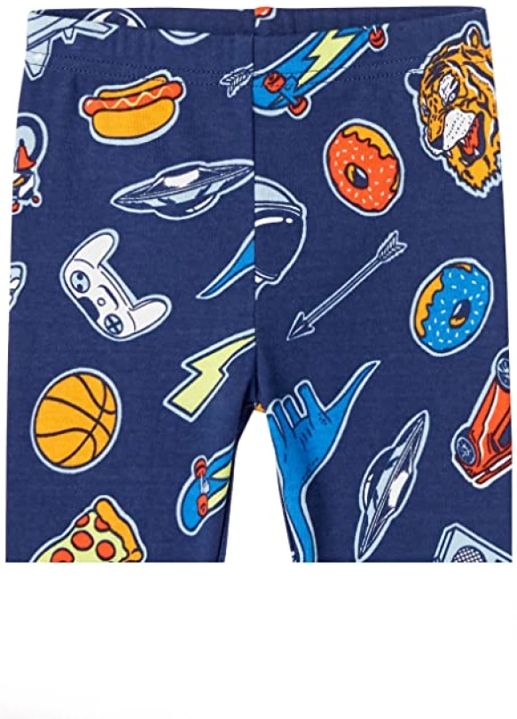 5_Pack de 3 Conjuntos de pijama ceñidos Amazon Essentials para niño