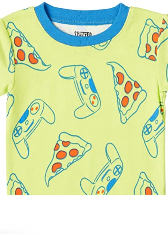 2_Pack de 3 Conjuntos de pijama ceñidos Amazon Essentials para niño