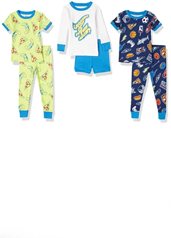 main_image_Pack de 3 Conjuntos de pijama ceñidos Amazon Essentials para niño