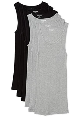 Pack de 6 camisetas interiores Amazon Essentials para hombre