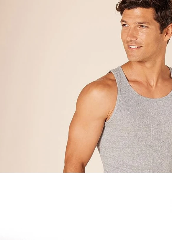4_Pack de 6 camisetas interiores Amazon Essentials para hombre