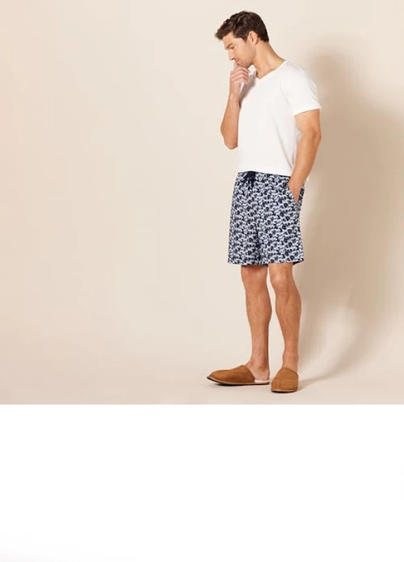 4_Pantalones cortos de pijama de popelina, pack de 2, Amazon Essentials