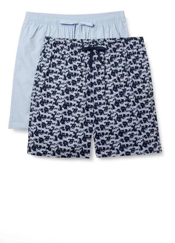main_image_Pantalones cortos de pijama de popelina, pack de 2, Amazon Essentials