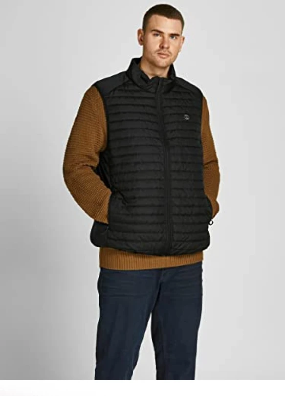 2_Chaleco acolchado JACK&JONES PLUS Jjemulti Collar para hombre