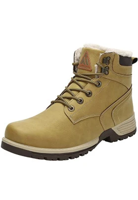 Botines impermeables Mishansha unisex con forro de piel para senderismo y trekking.