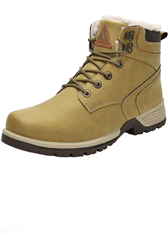 main_image_Botines impermeables Mishansha unisex con forro de piel para senderismo y trekking.