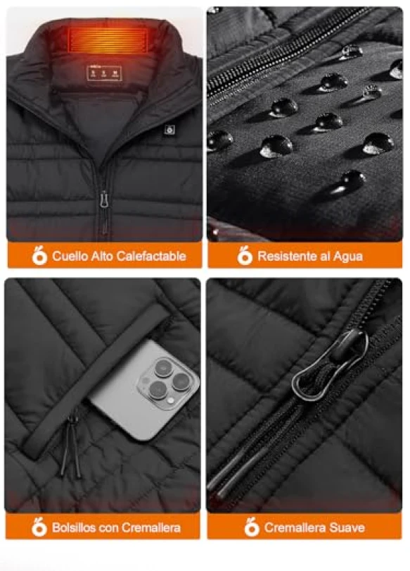 3_Chaleco calefactable Unbon con batería USB por 79,9€