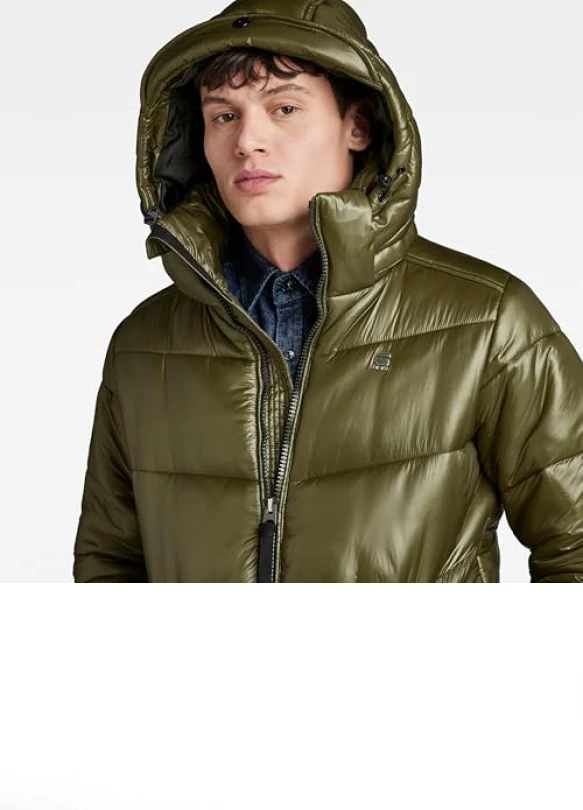 4_Chaqueta acolchada con capucha G-Star RAW Padded Hooded Puffer.