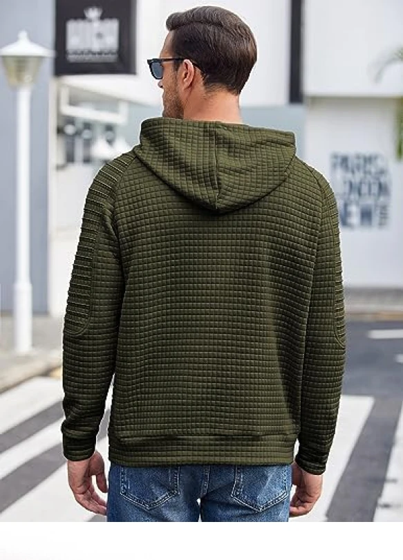 2_Sudadera con capucha COOFANDY de manga larga para hombre.