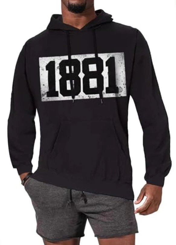 main_image_Sudadera con capucha para hombre, HOTCAT, manga larga, informal.