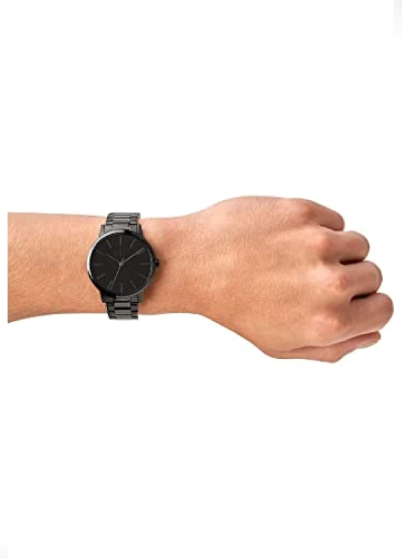 3_Reloj de acero Armani Exchange para hombre, tres manecillas, 42mm.