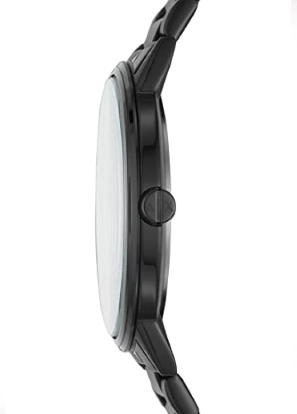2_Reloj de acero Armani Exchange para hombre, tres manecillas, 42mm.