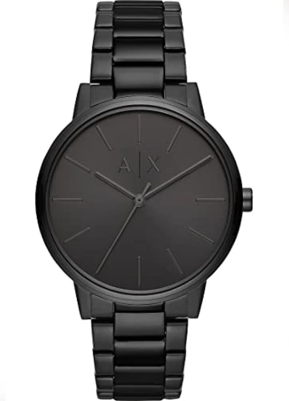 main_image_Reloj de acero Armani Exchange para hombre, tres manecillas, 42mm.
