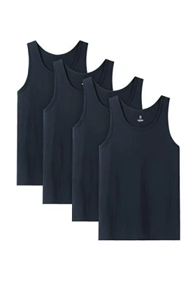 Camiseta sin manga para hombre LAPASA (Pack de 4) 100% algodón