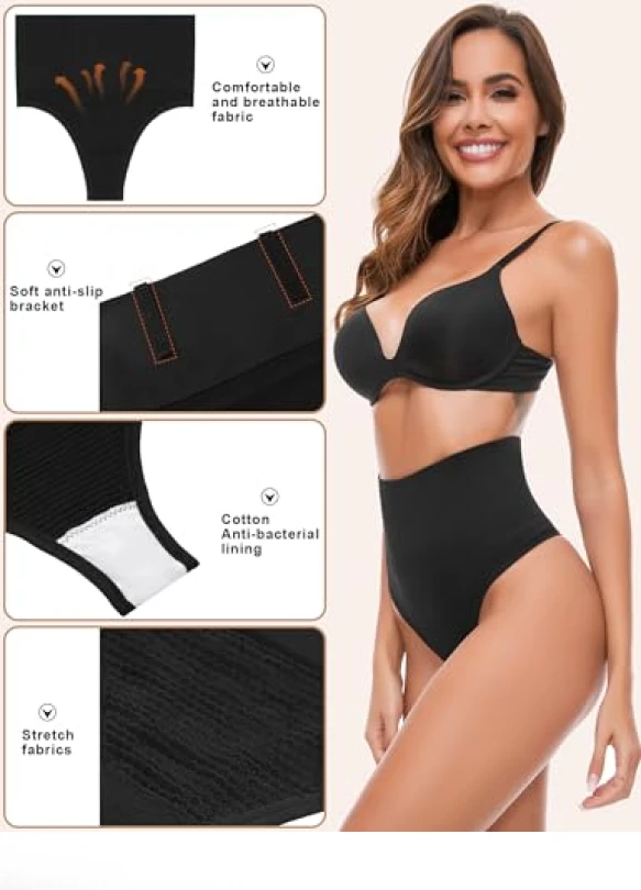 4_Faja Tanga Reductora iClosam sin Costura, Moldeadora, Invisible, Vientre Plano.