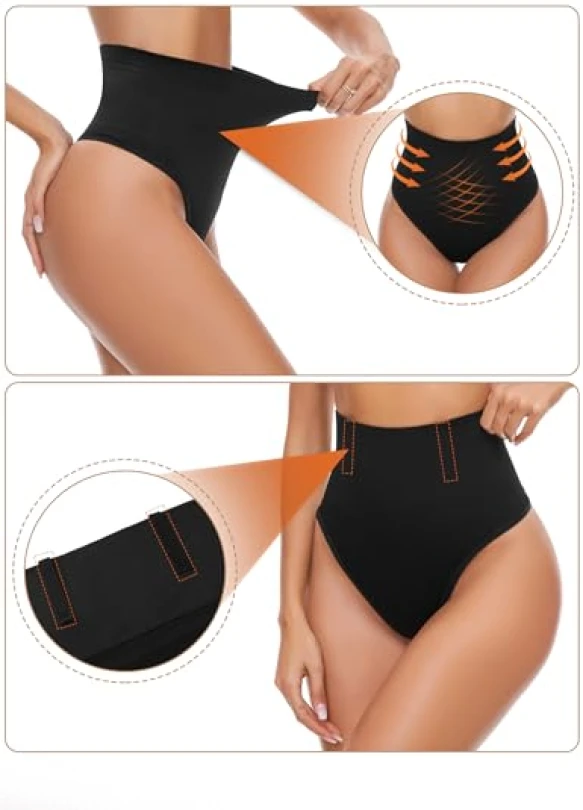 2_Faja Tanga Reductora iClosam sin Costura, Moldeadora, Invisible, Vientre Plano.