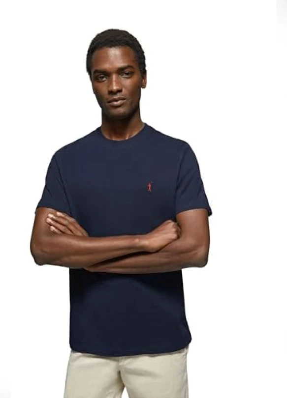 1_Polo Club Pack 5 Camisetas Algodón para Hombre con Logo Bordado