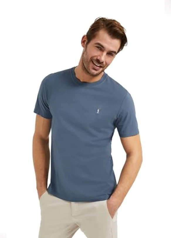 2_Polo Club Pack 5 Camisetas Algodón para Hombre con Logo Bordado