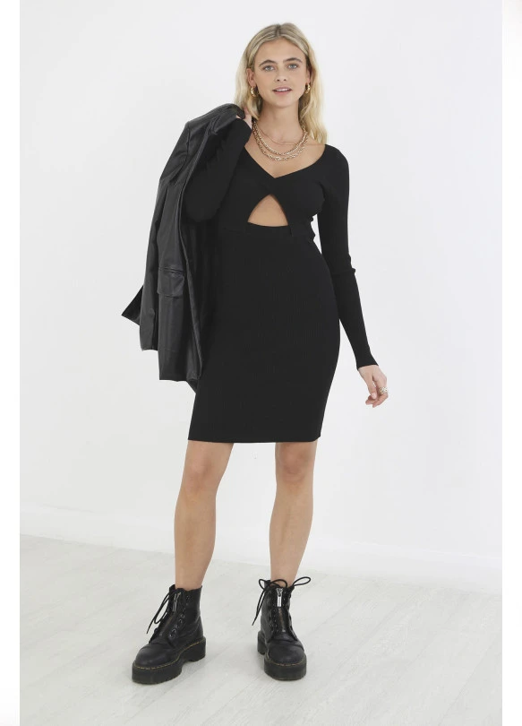 main_image_Vestido de punto con abertura