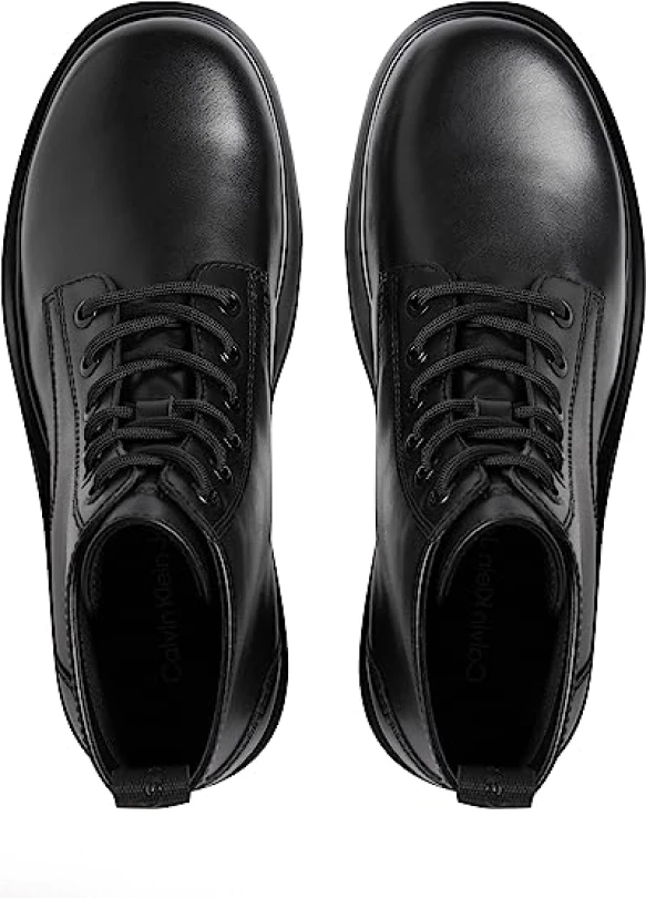 4_Botas de media caña con cordones Calvin Klein Eva Mid LTH WL Wn Mujer