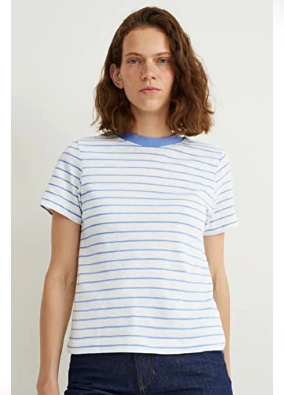 2_Camiseta de manga corta para mujer C&A.