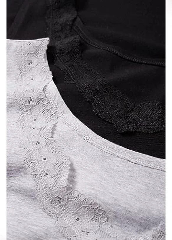 3_Pack de 2 Camisetas Interiores Mujer C&A