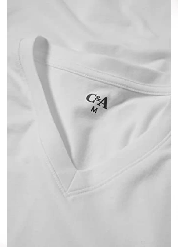 4_Pack de 2 camisetas interiores para hombre de C&A a precio único