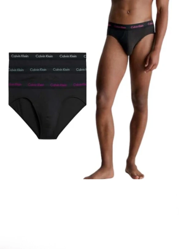 main_image_Calvin Klein Hip Brief 3Pk, Calzoncillos de Cadera para Hombre (Pack de 3)