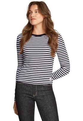 Camiseta de manga larga Calvin Klein con cuello redondo.