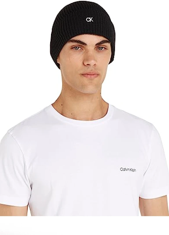 2_Gorro de punto Beanie para mujer de Calvin Klein