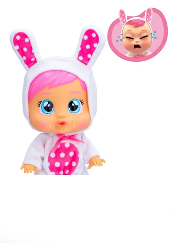5_🖤 Bebes Llorones Loving Care Coney, Muñeca Bebé Que Llora Lágrimas de Verdad con Pijama y 3 Accesorios
