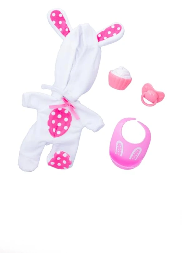 4_🖤 Bebes Llorones Loving Care Coney, Muñeca Bebé Que Llora Lágrimas de Verdad con Pijama y 3 Accesorios