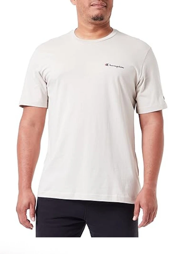 main_image_Champion Legacy American Classics, Camiseta S-S Crewneck con Logotipo de Escritura para Hombres