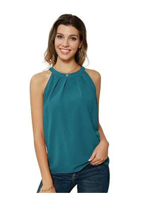 Top de Cuello Halter GRACE KARIN sin Mangas para Mujer