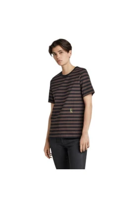 Top de rayas con gráfico pequeño G-Star RAW para mujer